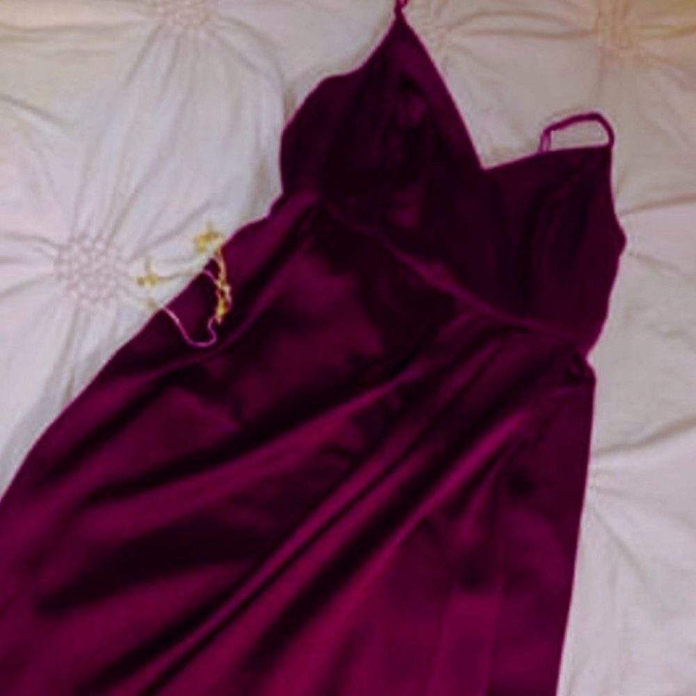Express‎ Womens Dress Red Wine V Neck Sleeveless Size 2 Party Prom Cocktail